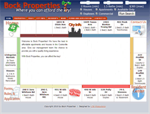 Tablet Screenshot of bockproperties.com